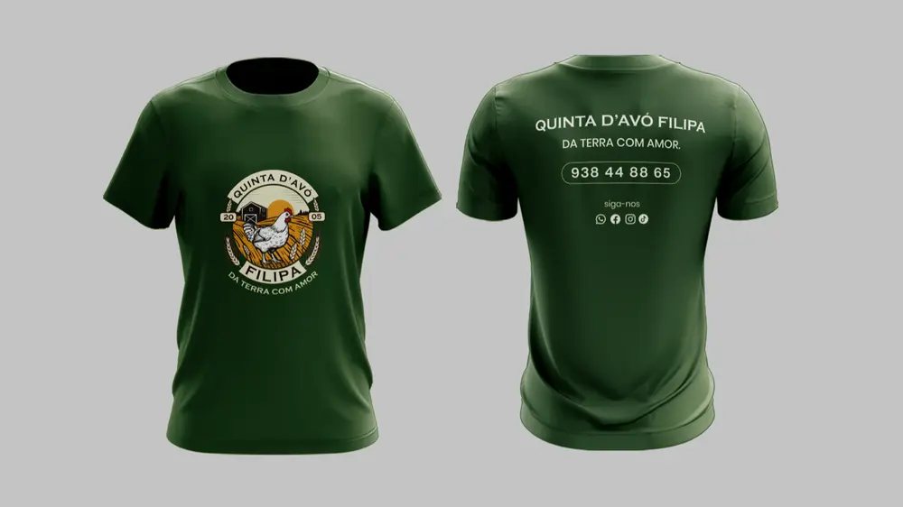 T-shirt oficial da equipa Quinta d'Avó Filipa